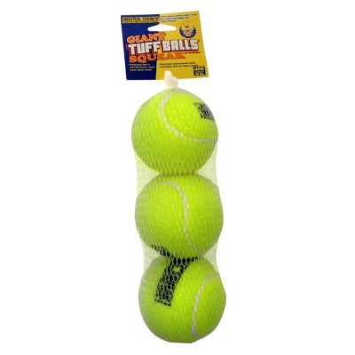 PetSport Dog Toy Tuff Squeak Sound Small Ball 3pk